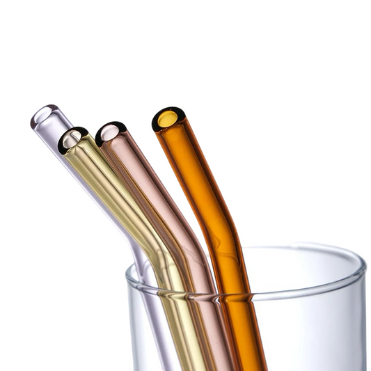 Glass drinking straws